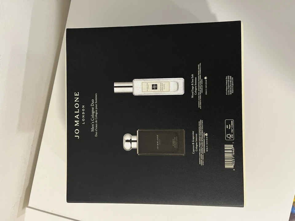 JO MALONE LONDON Hombres Colonia Dúo Ciprés y Vid Colonia y Madera Salvia Nuevo en Caja Foto 4 de 4