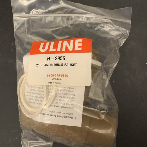 New Uline H-2956 2" Plastic Drum Faucet FDA Compliant - Picture 1 of 2