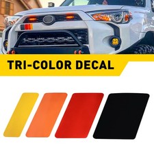 4pcs Classic Retro Style Tri-color Stripe Decal Stickers For Toyota Tacomalexus