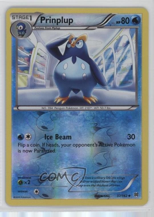 Prinplup Reverse Foil Pokémon XY BREAKthrough #37