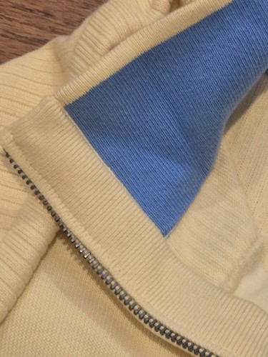 CUTTER AND BUCK ŻÓŁTY SWETER ZAPINANY NA ZAMEK 1/2 TOP ROZMIAR:2XT   - Zdjęcie 5 z 8