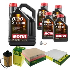 MANN Inspektionspaket 9 L MOTUL 8100 X-CLEAN 5W-40 f&uuml;r Jeep Grand Cherokee IV