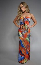 Atemberaubendes Maxikleid mit Batik-Muster / ...