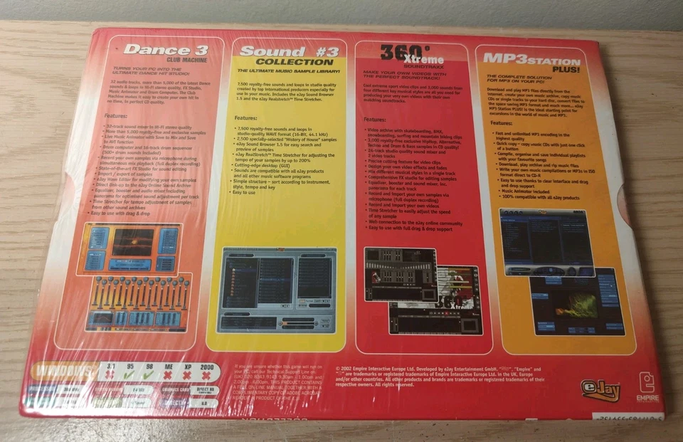 eJay Music Collection – 7 x PC CD-ROM Discs BRAND NEW SEALED - Image 2 of 2