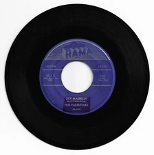 DOO WOP 45 THE VALENTINES LILY MAYBELLE ON RAMA  STRONG VG  ORIGINAL
