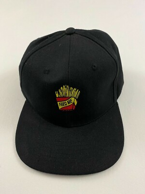 Feed Me Logo Adult Men Baseball Cap Hat Black One Size 