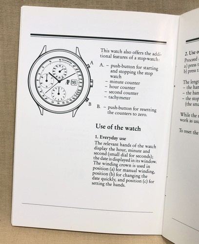 AUDEMARS PIGUET Chronograph Date Calibre 2126 / 2840 Manual Booklet 25721 OEM/ - Picture 5 of 8
