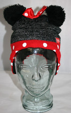 Disney Minnie Mouse Girls Polka Dot Winter Hat Beanie Ear Warmer for Toddlers