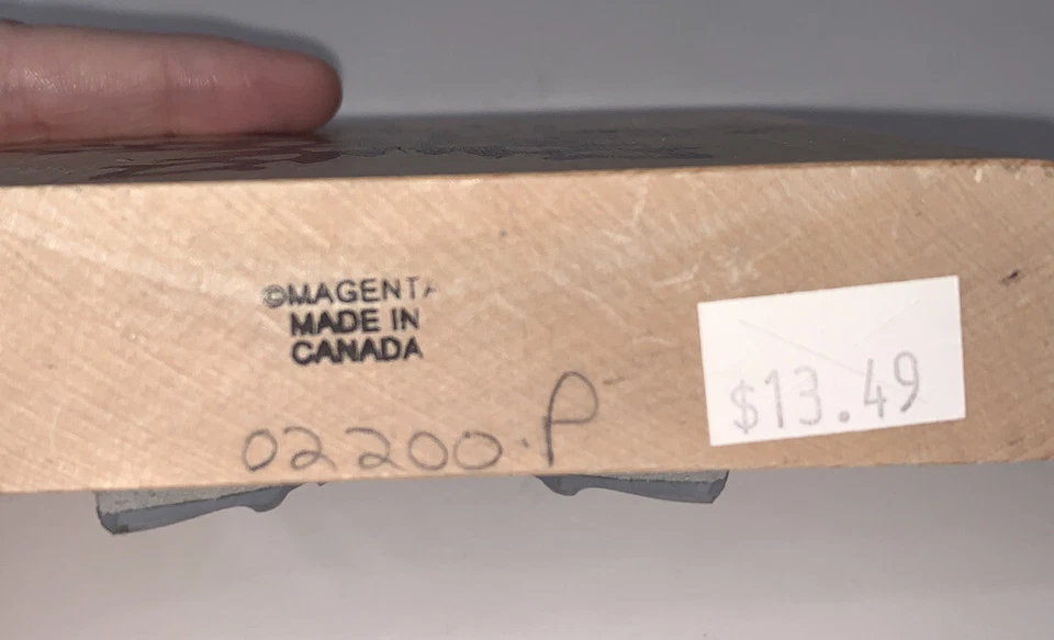 Пурпурная деревянная марка большая снежинка праздник Рождество - Изображение 2 из 4