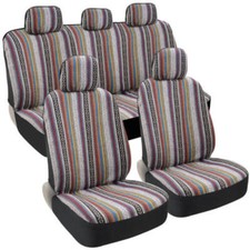 Vintage Mexican Serape Car Seat Protectors-aztec Inspiredblanketsfitmostvehicles