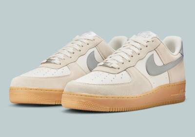 Nike Air Force 1 '07 LV8 Low Phantom Gum Yellow Smoke Grey FQ8714