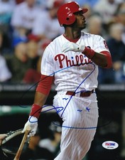 DOMONIC BROWN Signed Autograph Auto 8x10 Picture Photo Philadelphia Phillies PSA