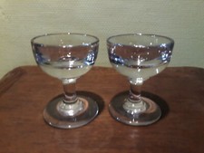 Ancien Verre à Pied Pour Digestif - Verre Transparent - État Correct