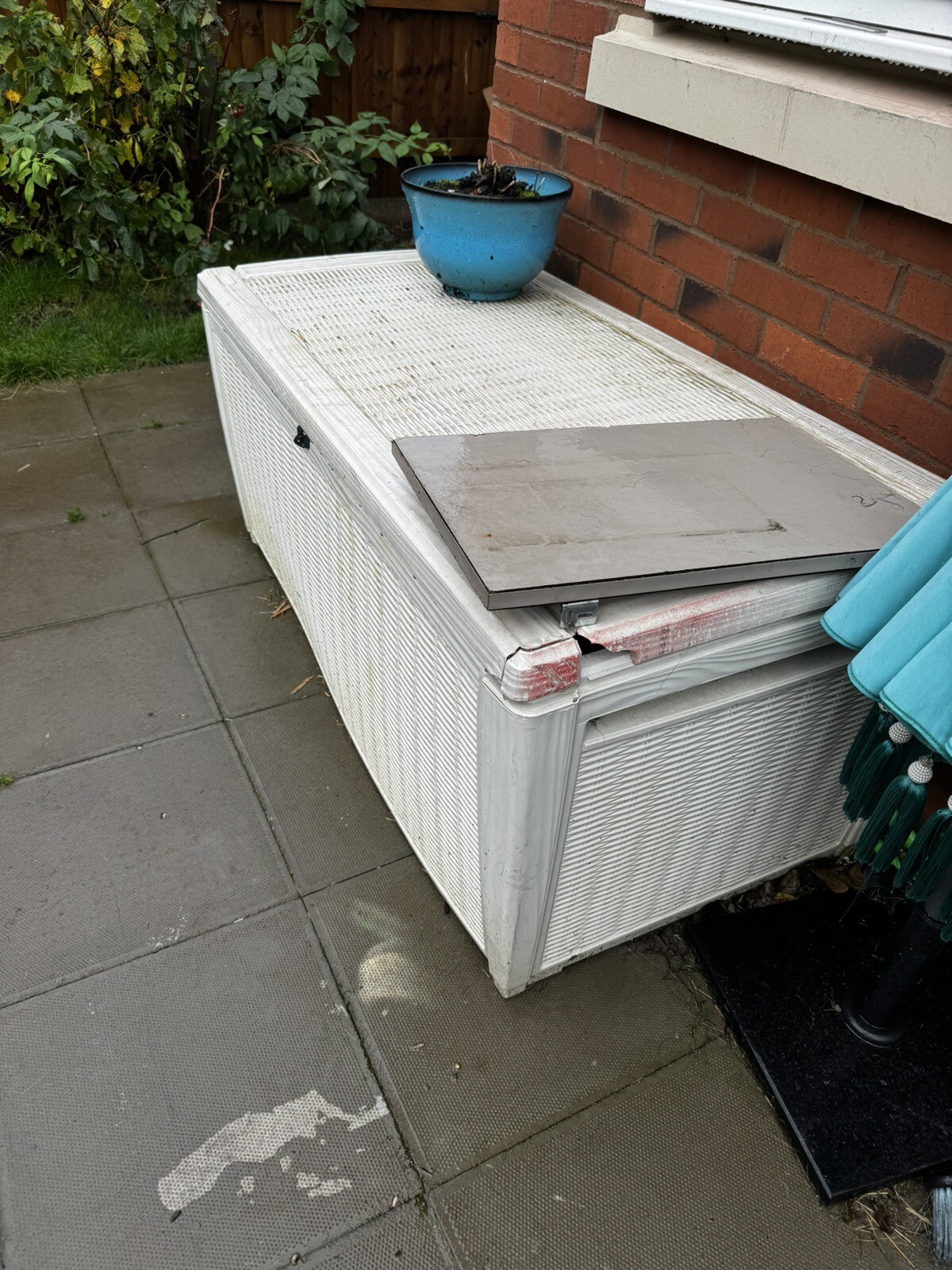 Keter Sumatra Rattan Style Plastic Garden Storage Deck Box XL 511Ltr eBay