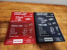 2 Sears Craftsman Power Tool Know How Radial Saw &Table Saw Manual 9-2917 9-2918
