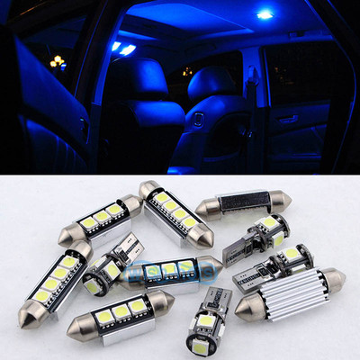10x Blue Canbus Interior LED Light Package For 05-10 Volkswagen Jetta MKV MK5