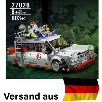 MOULD KING 27020 ECTO 1 MOBILE GEISTERJÄGER GHOST BUSTERS FAHRZEUG 603 TEILE OVP