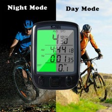 BIKE WIRELESS LCD  COMPUTER SPEEDO ODOMETER WATERPROOF SPEEDOMETER CYCLE BICYCLE