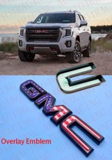 OVERLAY Front US Flag Emblem Overlay Fit 2021-2023 GMC Yukon Yukon XL