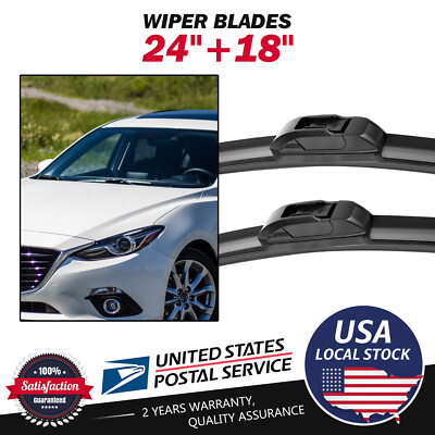 Set 24''+18'' OEM Genuine Front Windshield Wiper Blades For Ford Fusion 2006-2012