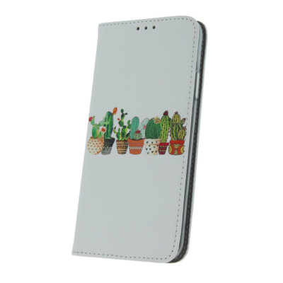 FÜR XIAOMI REDMI 10C 4G - Buch Handy Cover Tasche Hülle Etui Case KAKTUS WEIß