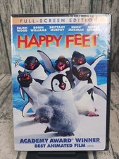 Happy Feet (DVD, 2006, Fullscreen Edition) Elijah Wood, Robin Williams - New