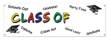 CLASS OF GRADUATION REUNION SIGN OUTDOOR INDOOR BANNER FILL IN YEAR 5 FOOT NEW  