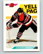 (HCW) 1992-93 Bowman #72 Jocelyn Lemieux NHL  Blackhawks