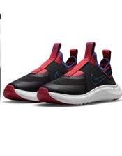 New Nike Flex Plus PS Black/Blue/Red Boys Kids Unisex Slip On Sneakers 6C 79