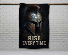 Motivational Gym Flag - Home Gym Wall Art Fitness Decor Banner