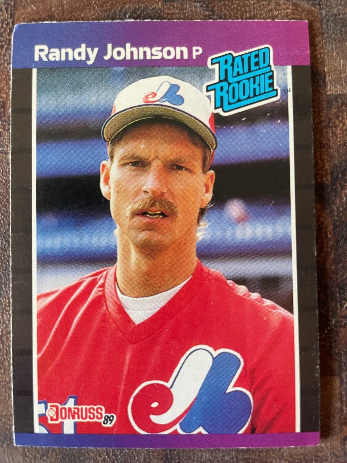 1989 Donruss #42 Randy Johnson Rated Rookie Montreal Expos HOF