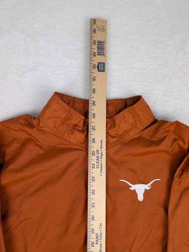 Vtg Texas Longhorns Nike 1/4 Zip Windbreaker Pullover Mens Medium Burnt Orange - Picture 4 of 9