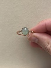 NEW - S925 Sterling Silver Ring with Genuine Grade A Burma Jadeite Adjustable