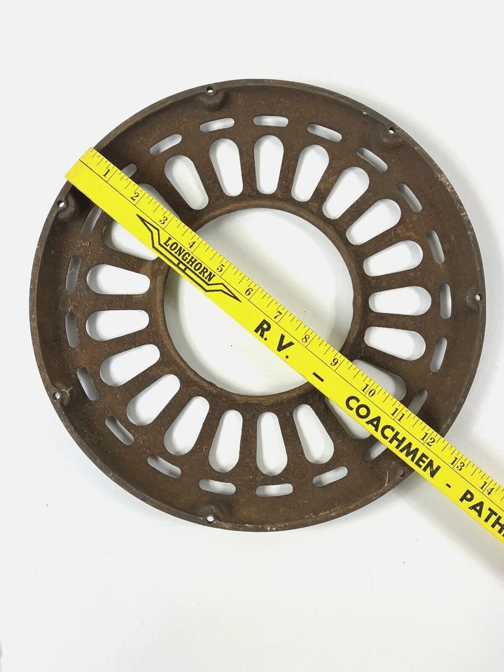 Antique Ceiling Fan Bottom Plate ~ Original Cast General Electric for 52" USA - Image 2 of 3