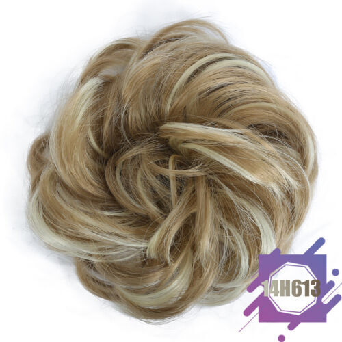 Damen synthetische wellige lockige Chignon Pferdeschwanz Haarverlängerungen dieses Hochsteckfrisur Haarteil - Bild 17 von 33
