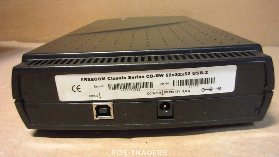 FREECOM CLASSIC CD-RW DRIVE 52x32x52 USB 2.0 - EXCL PSU - Bild 2 von 3