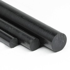 Polyamid  PA6 rund &Oslash; 70mm schwarz L&auml;nge w&auml;hlbar PA Rundmaterial Stab Kunststoff