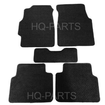 New 5 Pieces Black Nylon Carpet Floor Mats For 94-01 Acura Integra OE Fitment
