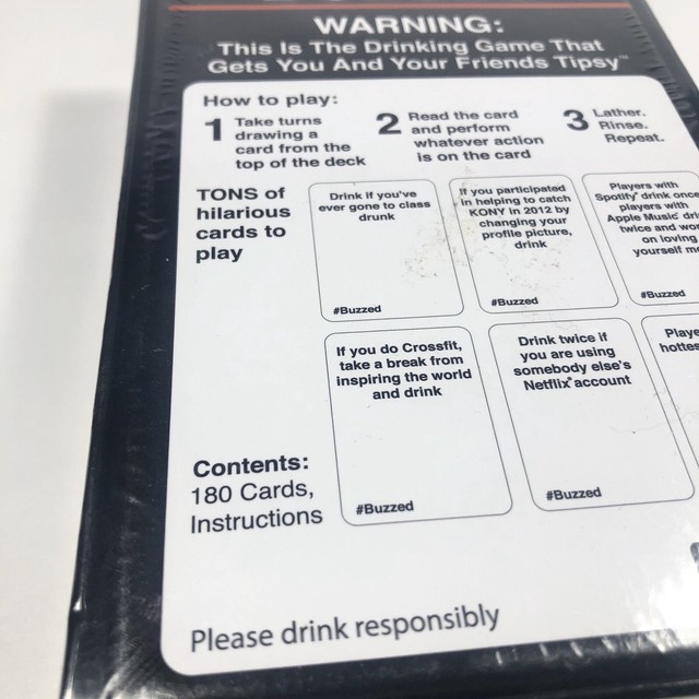 Buzzed Adult Party Drinking Card Game - New Sealed | eBay