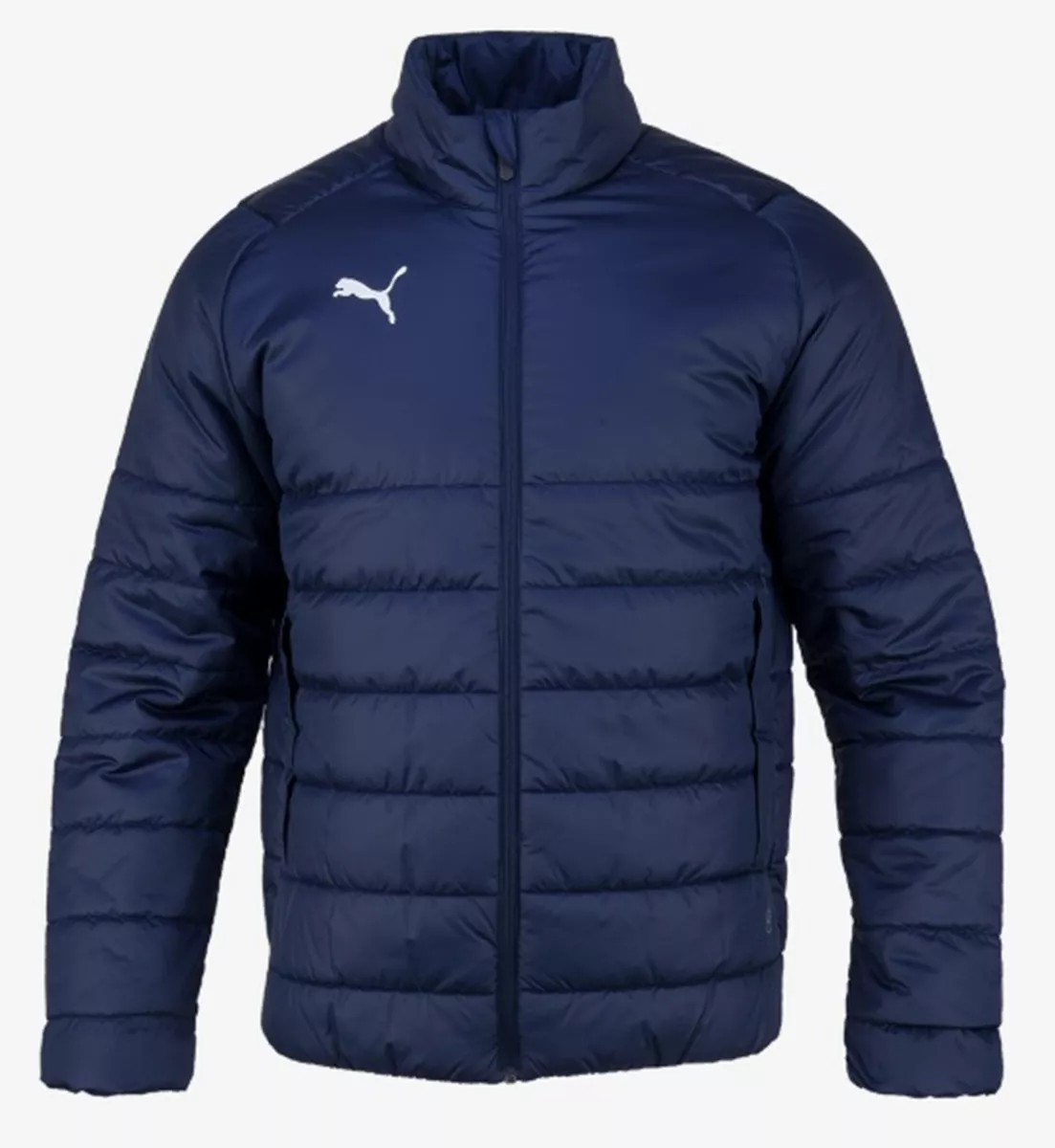 Puma Men Liga Casual Padded Jacket Winter Navy Warm Coat Top GYM