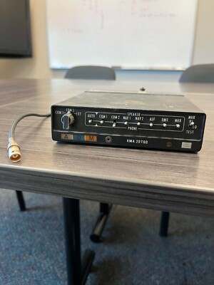KMA 20TSO Audio Panel P/N 066-1024-03 S/N 21711  Working When Removed
