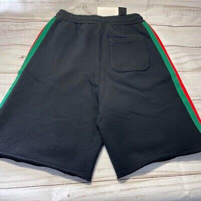 GUCCI NORTH FACE Logo Side Line Sweat Shorts Half Pants men GUCCI NORTH FACE Logo Side Line Sweat Shorts Half Pants men
