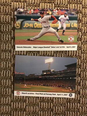 Daisuke Matsuzaka Dice-K Boston Red Sox #18 MLB Set Of Ten