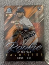 2019 Bowman Mega Orange Refractor Rookie Favorites #ROYF-3 Dawel Lugo 6/25