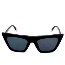 Victoria Secret PINK VS0047 01A Black Cat Eye Style Plastic Sunglasses 53-19-140