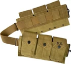 Repro WW2 U.S Army Military M1937 BAR CARTRIDGE Ammo Ammunition BELT-KHAKI