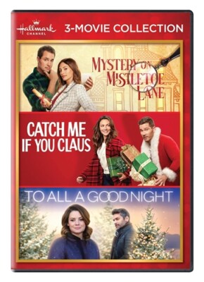 HALLMARK CHANNEL 3 MOVIE COLLECTION DVD Mistletoe Lane Catch Me Claus Good Night