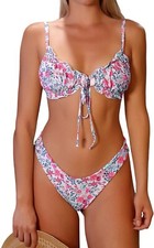 Zaful Bikini Swimsuit Flower Large NWT FREE SHIPPING