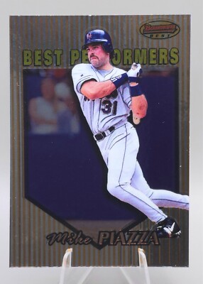 1999 Bowmans Best Performers #100 Mike Piazza New York Mets HOF Insert
