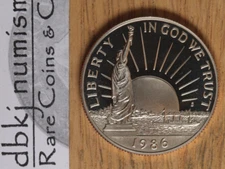 1986 S Statue of Liberty Commemorative Half Dollar 50¢ - Proof